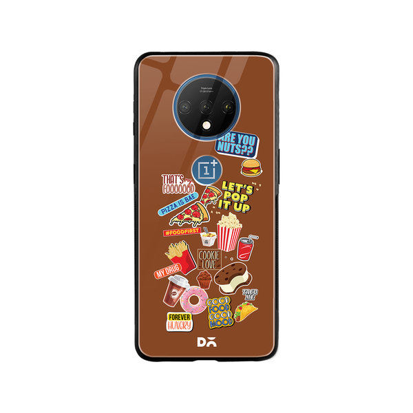 

DailyObjects Food Coma Glass Case Cover For OnePlus 7T