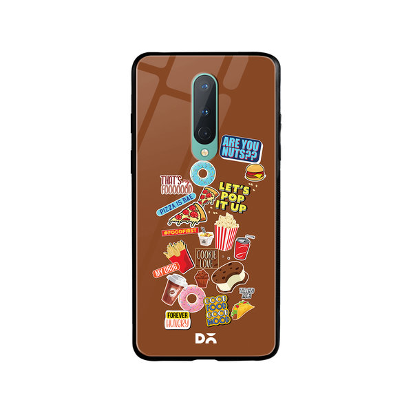 

DailyObjects Food Coma Glass Case Cover For OnePlus 8