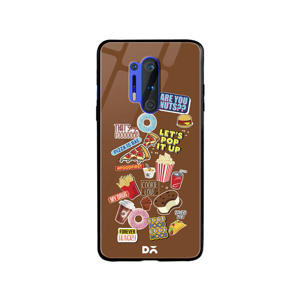 DailyObjects Food Coma Glass Case Cover For OnePlus 8 Pro