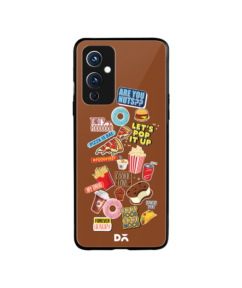 DailyObjects Food Coma Glass Case Cover For OnePlus 9 | Oneplus 9 Covers &  Cases Online in India