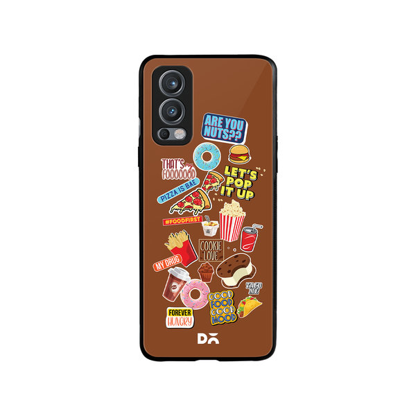 

DailyObjects Food Coma Glass Case Cover For OnePlus Nord 2