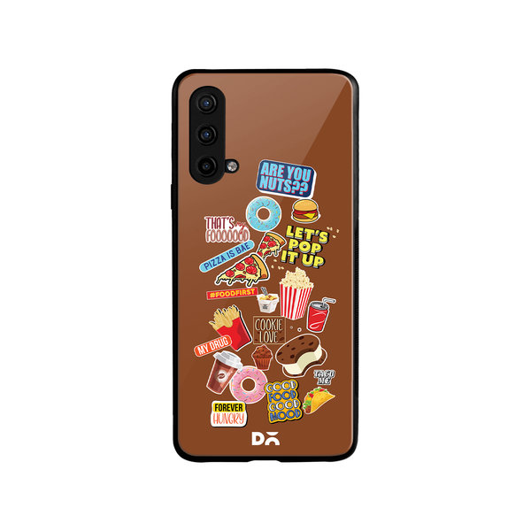 

DailyObjects Food Coma Glass Case Cover For OnePlus Nord CE