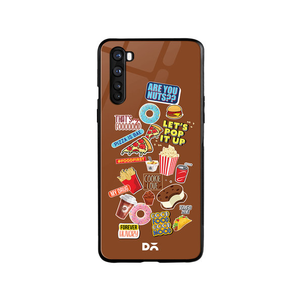 

DailyObjects Food Coma Glass Case Cover For OnePlus Nord