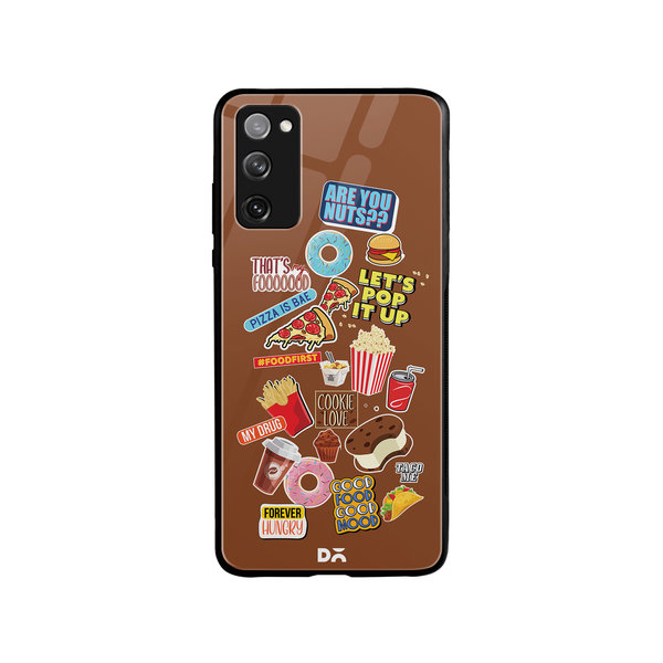 

DailyObjects Food Coma Glass Case Cover For Samsung Galaxy S20 FE