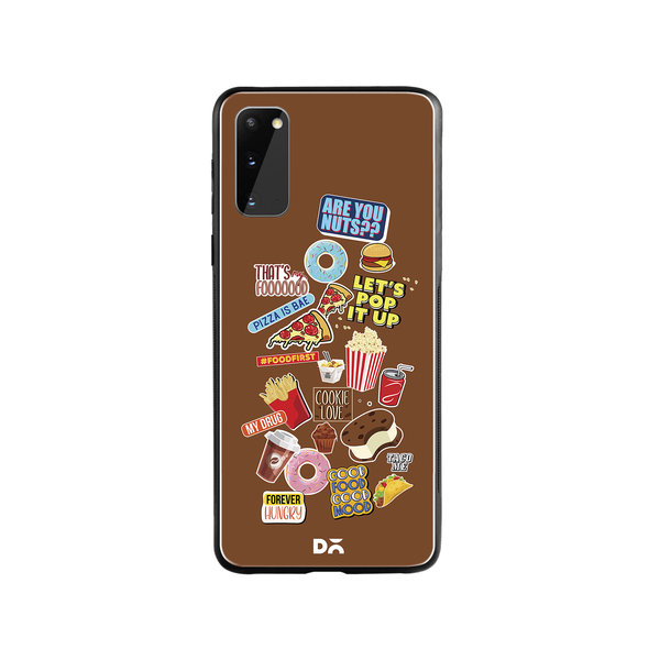 

DailyObjects Food Coma Glass Case Cover For Samsung Galaxy S20