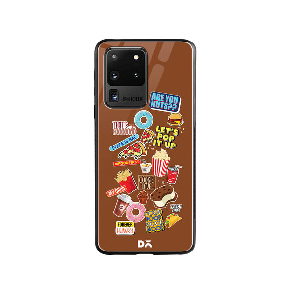

DailyObjects Food Coma Glass Case Cover For Samsung Galaxy S20 Ultra