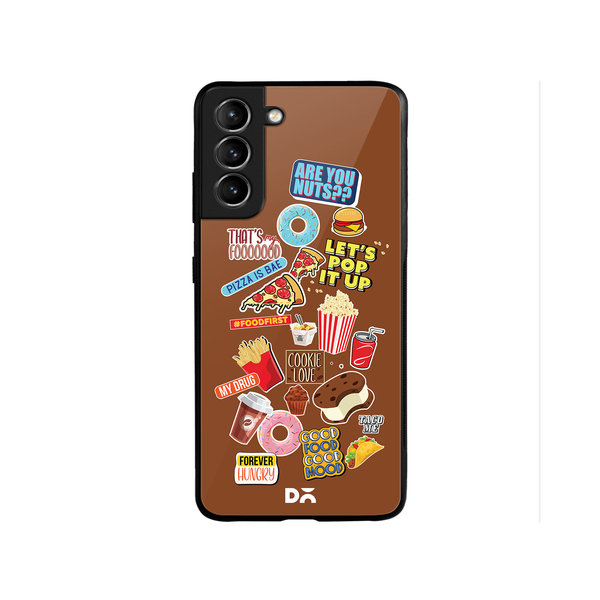 

DailyObjects Food Coma Glass Case Cover For Samsung Galaxy S22 Plus