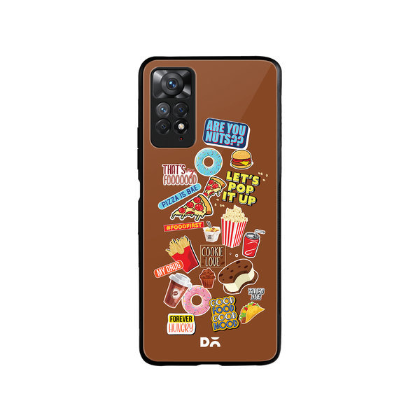 DailyObjects Food Coma Glass Case Cover For Xiaomi Redmi Note 11 Pro