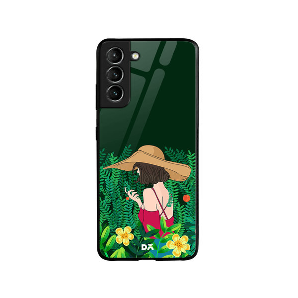 

DailyObjects Forest Girl Glass Case Cover For Samsung Galaxy S21