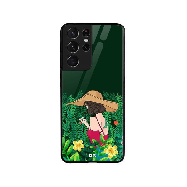 

DailyObjects Forest Girl Glass Case Cover For Samsung Galaxy S21 Ultra