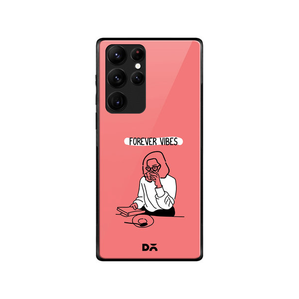 

DailyObjects Forever Vibes Glass Case Cover For Samsung Galaxy S22 Ultra