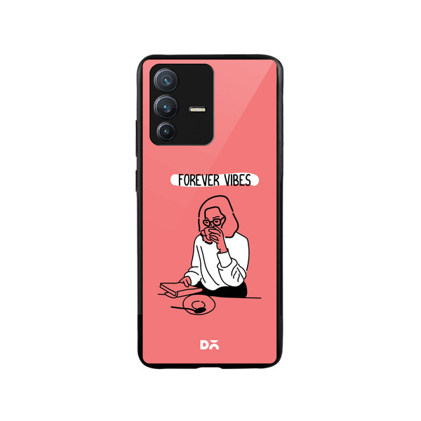 

DailyObjects Forever Vibes Glass Case Cover For Vivo V23