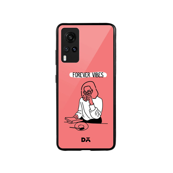 

DailyObjects Forever Vibes Glass Case Cover For Vivo X60