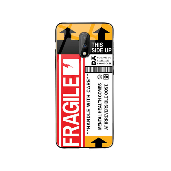 

DailyObjects Fragile Glass Case Cover For OnePlus 7
