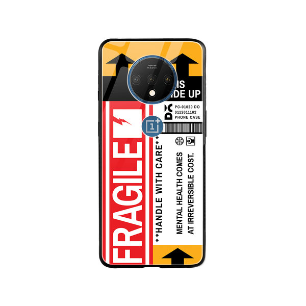 

DailyObjects Fragile Glass Case Cover For OnePlus 7T