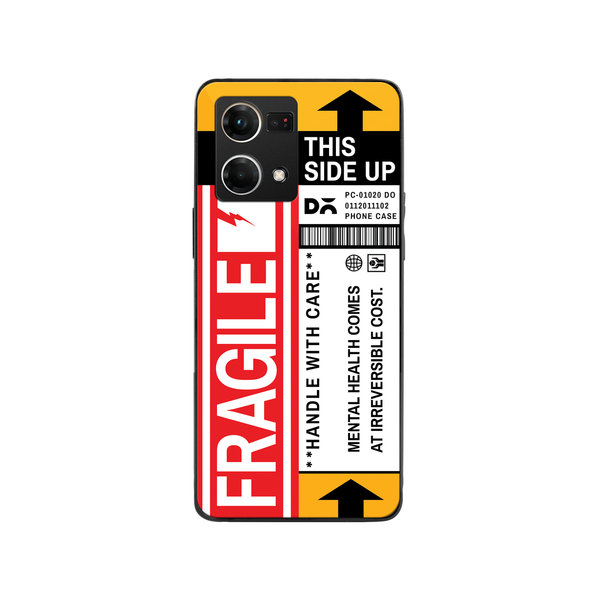 

DailyObjects Fragile Glass Case Cover For Oppo F21 Pro