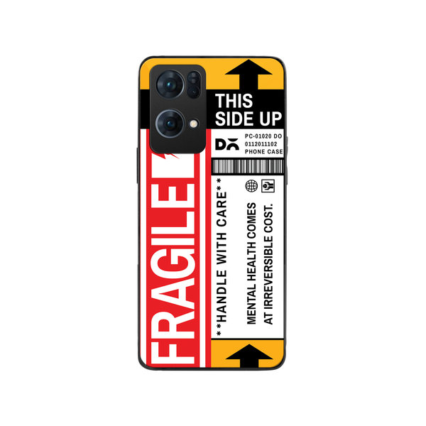 

DailyObjects Fragile Glass Case Cover For Oppo Reno 7 Pro