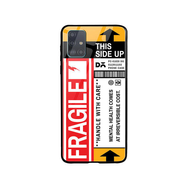 

DailyObjects Fragile Glass Case Cover For Samsung Galaxy A71
