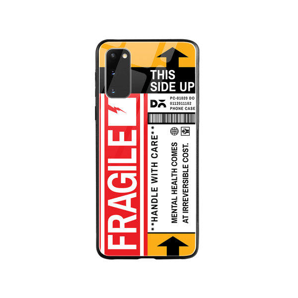 

DailyObjects Fragile Glass Case Cover For Samsung Galaxy S20