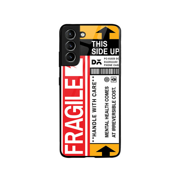 

DailyObjects Fragile Glass Case Cover For Samsung Galaxy S21 FE