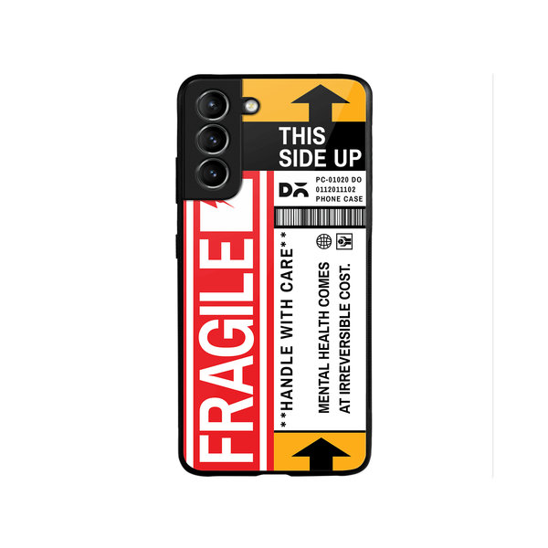 

DailyObjects Fragile Glass Case Cover For Samsung Galaxy S22 Plus