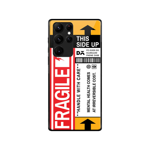 

DailyObjects Fragile Glass Case Cover For Samsung Galaxy S22 Ultra