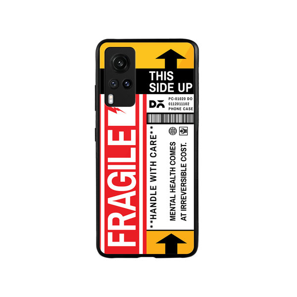 

DailyObjects Fragile Glass Case Cover For Vivo X60