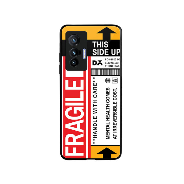 

DailyObjects Fragile Glass Case Cover For Vivo X70