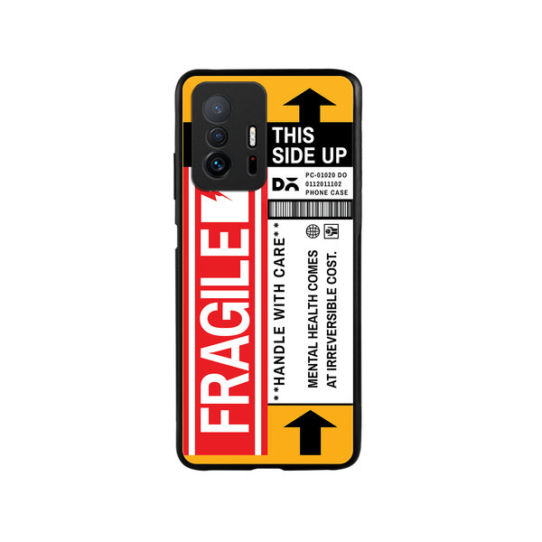 

DailyObjects Fragile Glass Case Cover For Xiaomi 11T