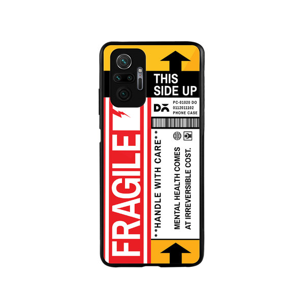 

DailyObjects Fragile Glass Case Cover For Xiaomi Redmi Note 10 Pro