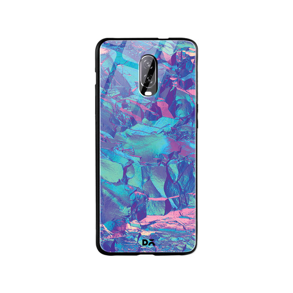 

DailyObjects Frosted Holo Stone Glass Case Cover For OnePlus 7