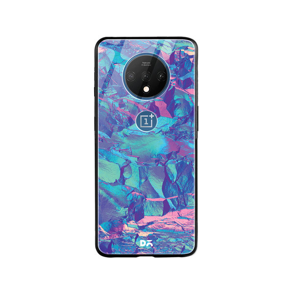 

DailyObjects Frosted Holo Stone Glass Case Cover For OnePlus 7T