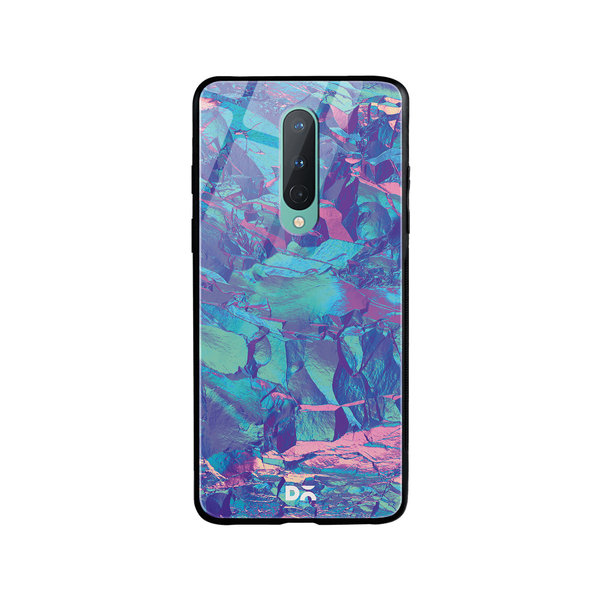 

DailyObjects Frosted Holo Stone Glass Case Cover For OnePlus 8