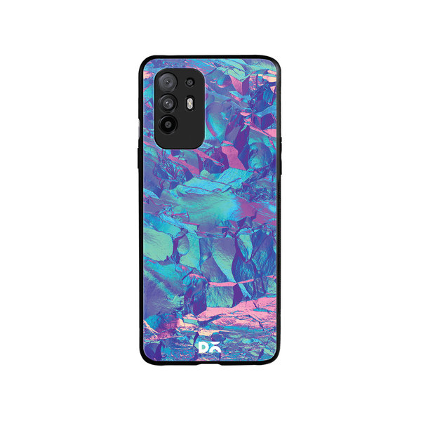 

DailyObjects Frosted Holo Stone Glass Case Cover For Oppo F19 Pro Plus