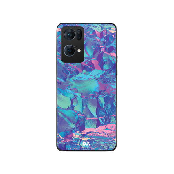

DailyObjects Frosted Holo Stone Glass Case Cover For Oppo Reno 7 Pro