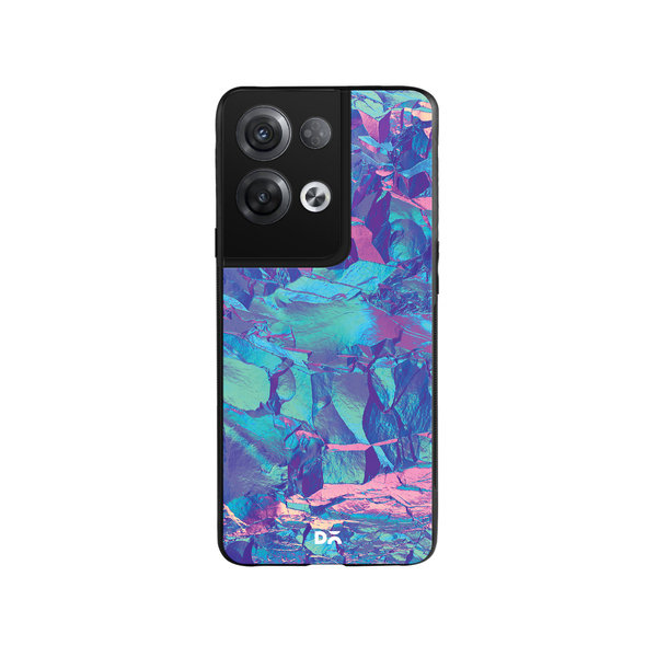 

DailyObjects Frosted Holo Stone Glass Case Cover For Oppo Reno 8 Pro Plus