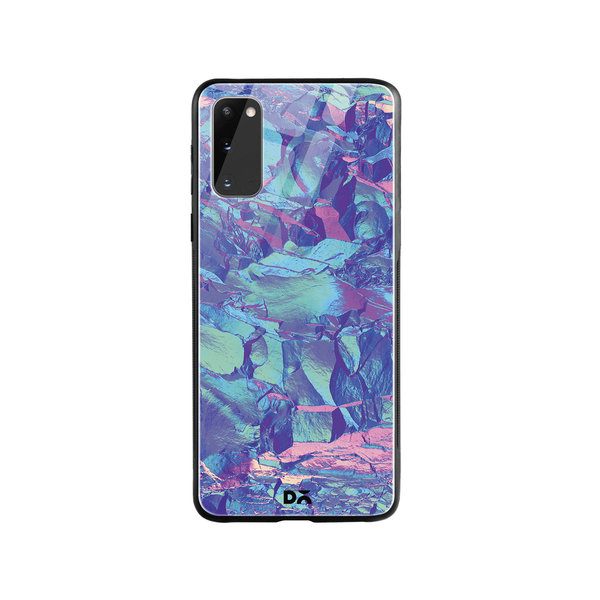 

DailyObjects Frosted Holo Stone Glass Case Cover For Samsung Galaxy S20