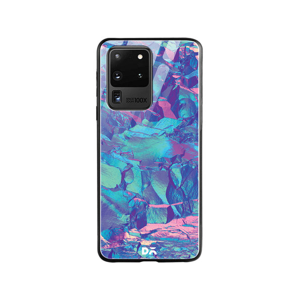 

DailyObjects Frosted Holo Stone Glass Case Cover For Samsung Galaxy S20 Ultra