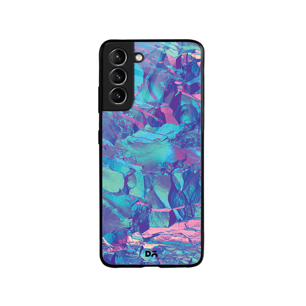 

DailyObjects Frosted Holo Stone Glass Case Cover For Samsung Galaxy S21 Plus