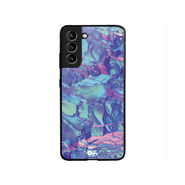 

DailyObjects Frosted Holo Stone Glass Case Cover For Samsung Galaxy S22 Plus