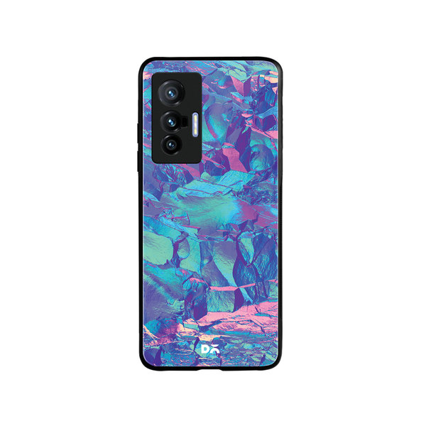 

DailyObjects Frosted Holo Stone Glass Case Cover For Vivo X70