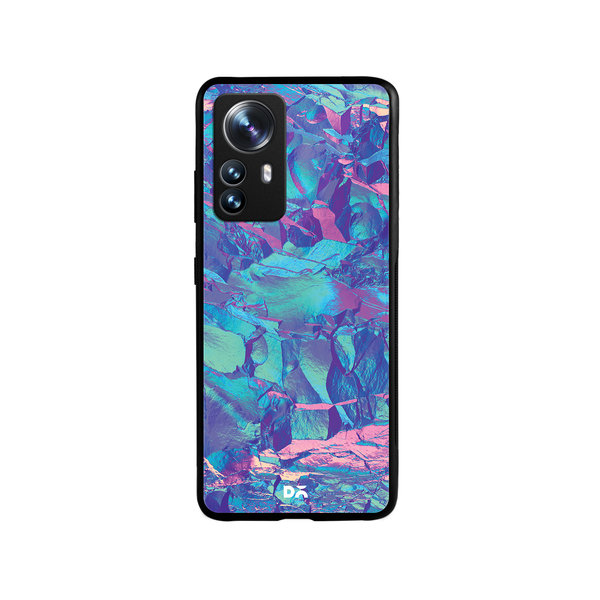 

DailyObjects Frosted Holo Stone Glass Case Cover For Xiaomi 12 Pro