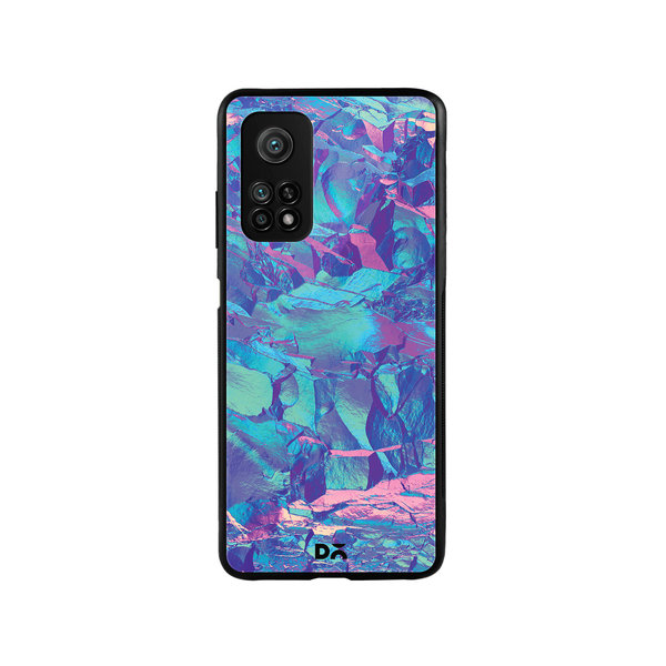 

DailyObjects Frosted Holo Stone Glass Case Cover For Xiaomi Mi 10T