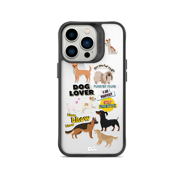 

DailyObjects Fur Babies Black Hybrid Clear Case Cover For iPhone 15 Pro Max