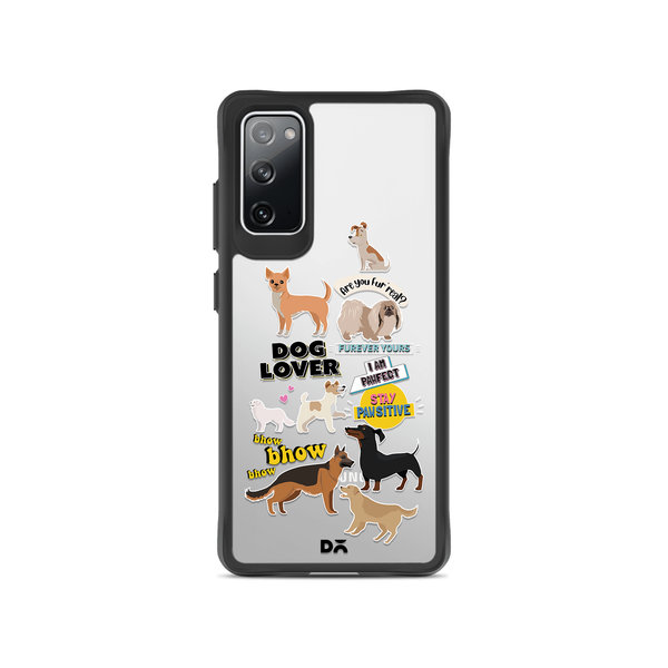 

DailyObjects Fur Babies Black Hybrid Clear Case Cover For Samsung Galaxy S20 FE