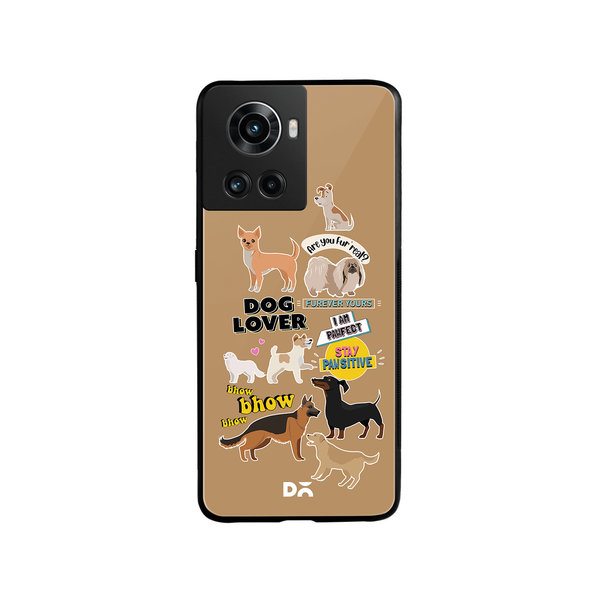 

DailyObjects Fur Babies Glass Case Cover For OnePlus 10R