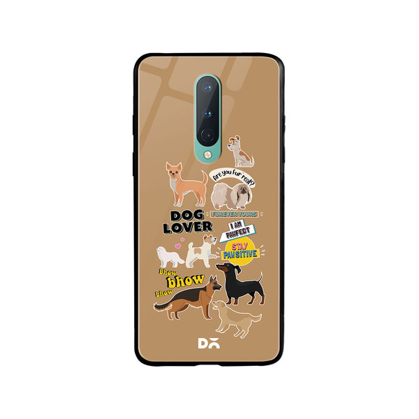 

DailyObjects Fur Babies Glass Case Cover For OnePlus 8