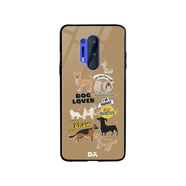 

DailyObjects Fur Babies Glass Case Cover For OnePlus 8 Pro