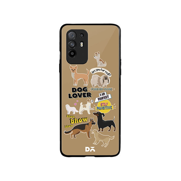 

DailyObjects Fur Babies Glass Case Cover For Oppo F19 Pro Plus