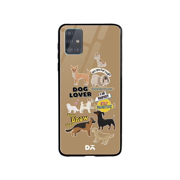 

DailyObjects Fur Babies Glass Case Cover For Samsung Galaxy A71